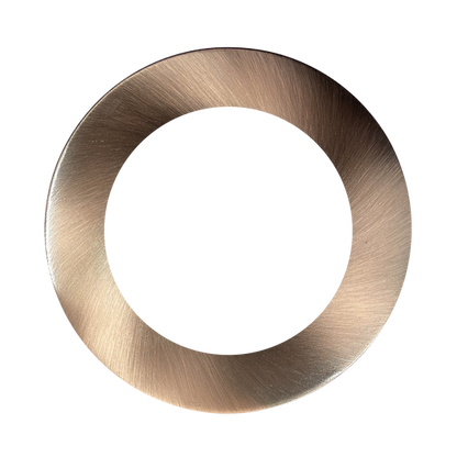 Luxrite 6" Mini Panel Round Smooth Bronze Trim For Canless Wafer Spotlight, Pack of 7 (LR23778)