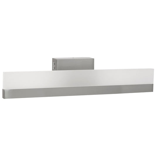 Sunlite 81381 18-Inch LED Linear Bar Vanity Light Fixture, 20 Watts (100W=), 120 Volts, Dimmable, Color Tunable 30K/40K/50K, 1100 Lumens, Brushed Nickel Finish, Frosted Acrylic Shade, ETL Listed