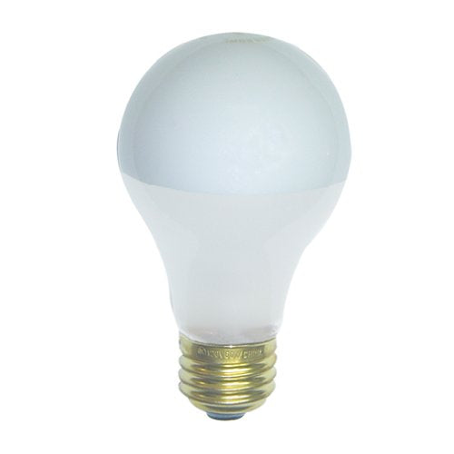 Bulbrite 60A19F/SB 60 Watt Incandescent Half Chrome A19 Bulb, Medium Base, Silver Bowl Frost