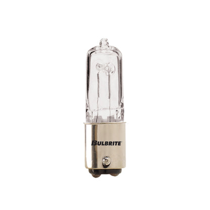 Bulbrite Q50CL/DC 50 Watt Dimmable Halogen JD T4 Capsule Bulb, Double Contact Bayonet Base, Clear