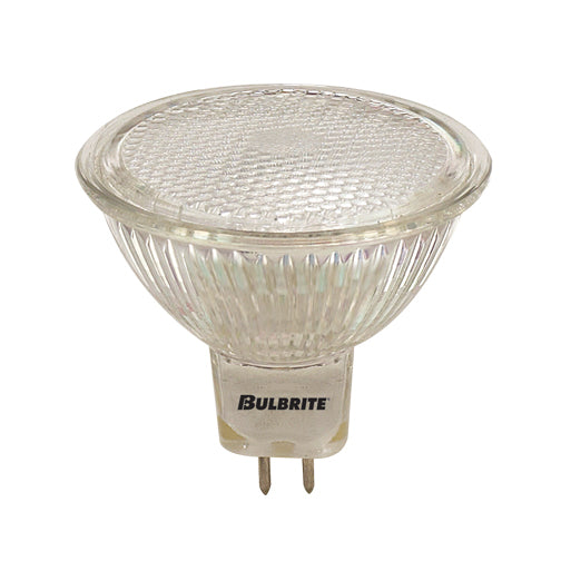 Bulbrite FNV/L 50 Watt Dimmable Halogen Lensed MR16 Bulb, Bi-Pin GU5.3 Base, Clear