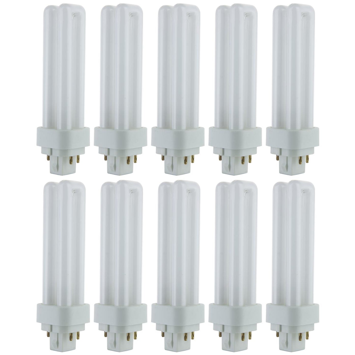 Sunlite 13 Watt PLD 4-Pin Double U-Shaped Twin Tube, G24Q-1 Base, Cool White