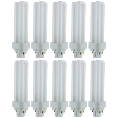 Sunlite 13 Watt PLD 4-Pin Double U-Shaped Twin Tube, G24Q-1 Base, Cool White