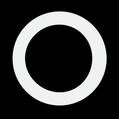 Luxrite 6-8" Round Goof Ring, White Finish, Pack of 7 (LR41023)