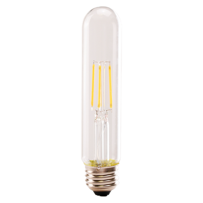 Luxrite LED T9 Filament Tubular Light Bulb, E26 Medium Base, 5W, 4000K - Cool White, 550 Lumens, 80 CRI, Clear Finish, Dimmable (LR21655)