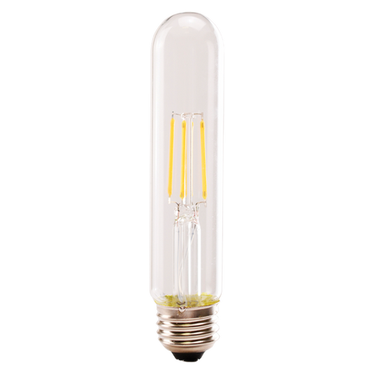 Luxrite LED T9 Filament Tubular Light Bulb, E26 Medium Base, 5W, 4000K - Cool White, 550 Lumens, 80 CRI, Clear Finish, Dimmable (LR21655)