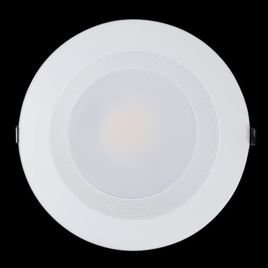 Luxrite LED 4" Round High Output Commercial Downlight, Wattage Selectable - 9/12/15W, Lumen Selectable - 810/1080/1350, Color Selectable - 3000K/4000K/5000K, White Finish, Dimmable (LR23948)