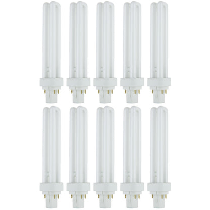 Sunlite 26 Watt PLD 2-Pin Double U-Shaped Twin Tube, G24D-3 Base, Super White