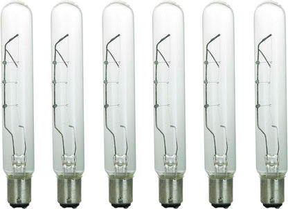 Sunlite 40 Watt T6.5 Tubular Double Contact Base Clear (6 Pack)