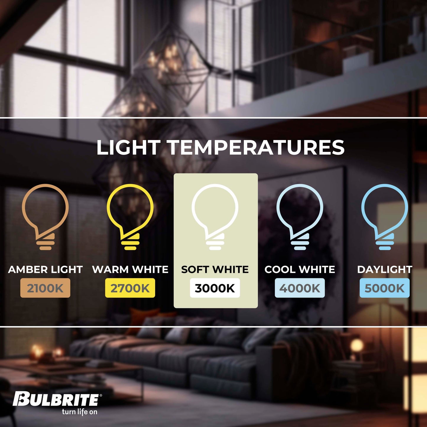 BULBRITE 5W LED T9 5" 3000K FILAMENT E26 FROST FULLY COMPATIBLE DIMMING-4PK