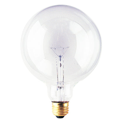 Bulbrite 25G40CL 25 Watt Incandescent G40 Globe, Medium Base, Clear