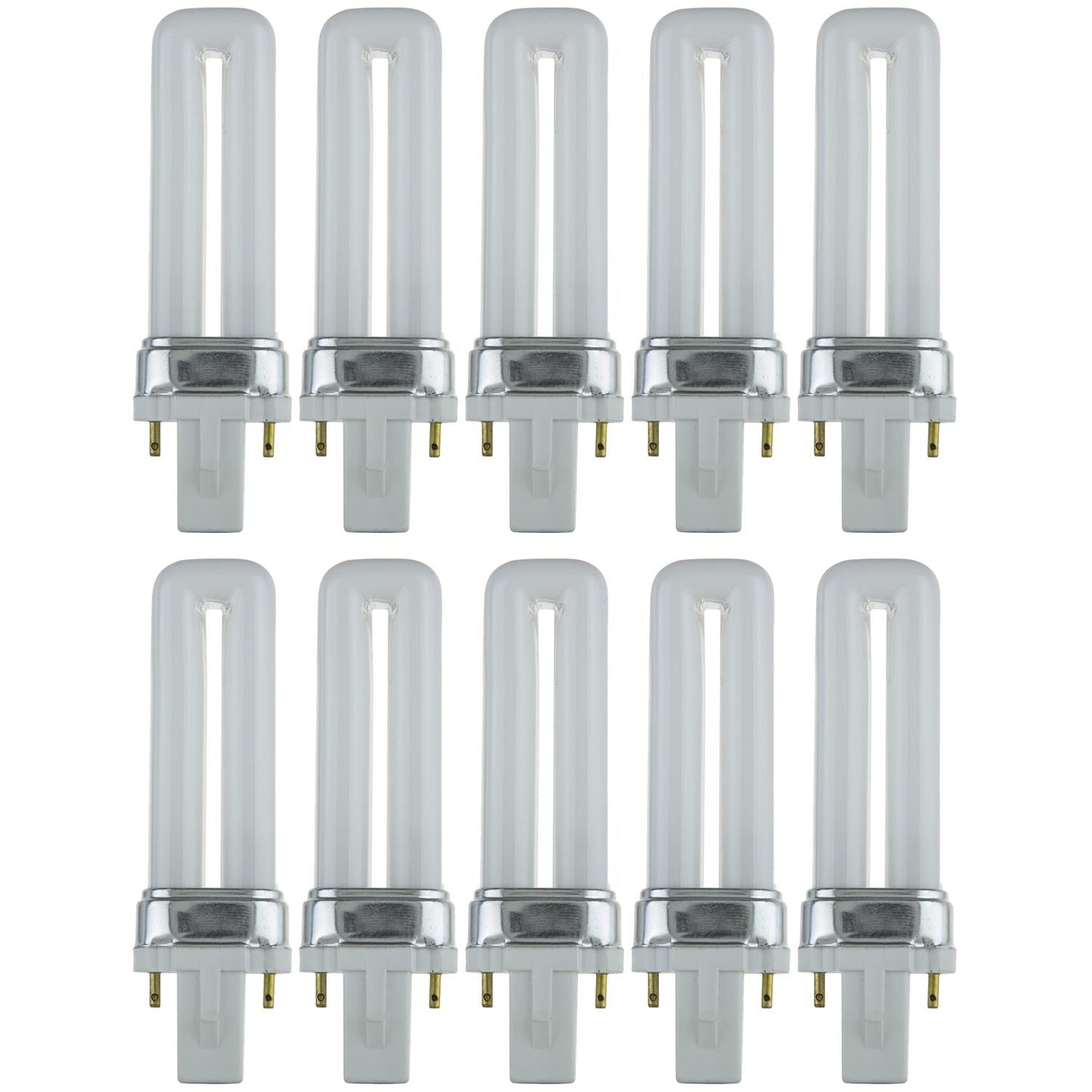 Sunlite 5 Watt PL 2-Pin Single U-Shaped Twin Tube, G23 Base, Warm White