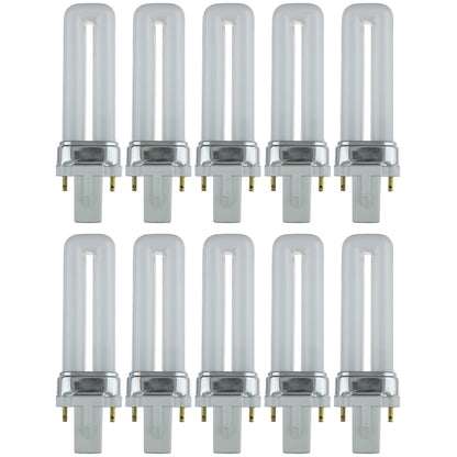 Sunlite 5 Watt PL 2-Pin Single U-Shaped Twin Tube, G23 Base, Warm White