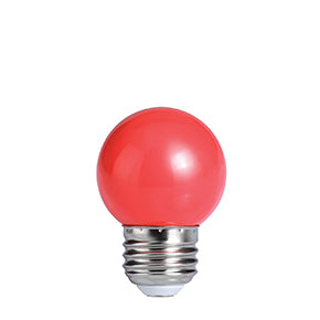 Bulbrite LED/G14R 1 Watt Ambient LED Color Light G14 Bulb, Medium Base, Red