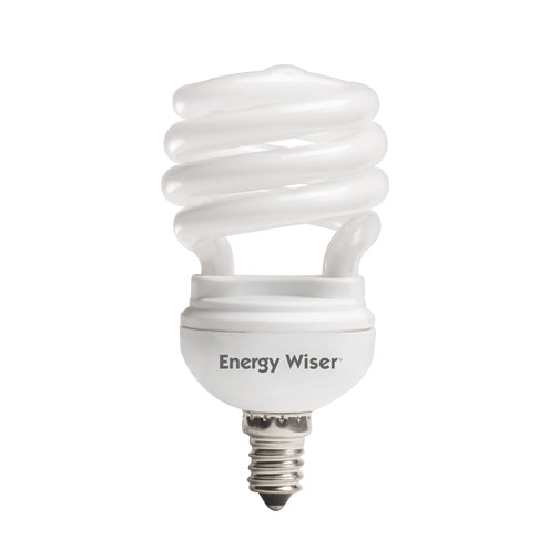 Bulbrite CF13WW/LM/E12 13 Watt Low Mercury Compact Fluorescent T2 Coil, Candelabra Base, Warm White, 60 Watt Equivalent