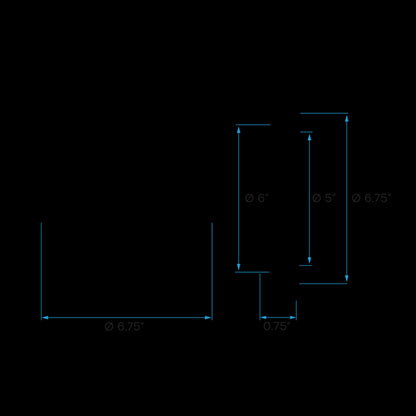 Luxrite LED 6" Mini Panel High Output Round Smooth Canless Wafer Spotlight, 15W, 1400 Lumens, Color Selectable - 2700K/3000K/3500K/4000K/5000K, 80 CRI, White Finish, Dimmable (LR23745)