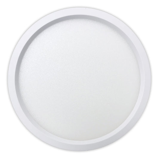 Luxrite LED Surface Mount 5" Round Slim, 10W, 600 Lumens, Color Selectable - 3000K/4000K/5000K, 80 CRI, White Finish, Dimmable (LR23590)