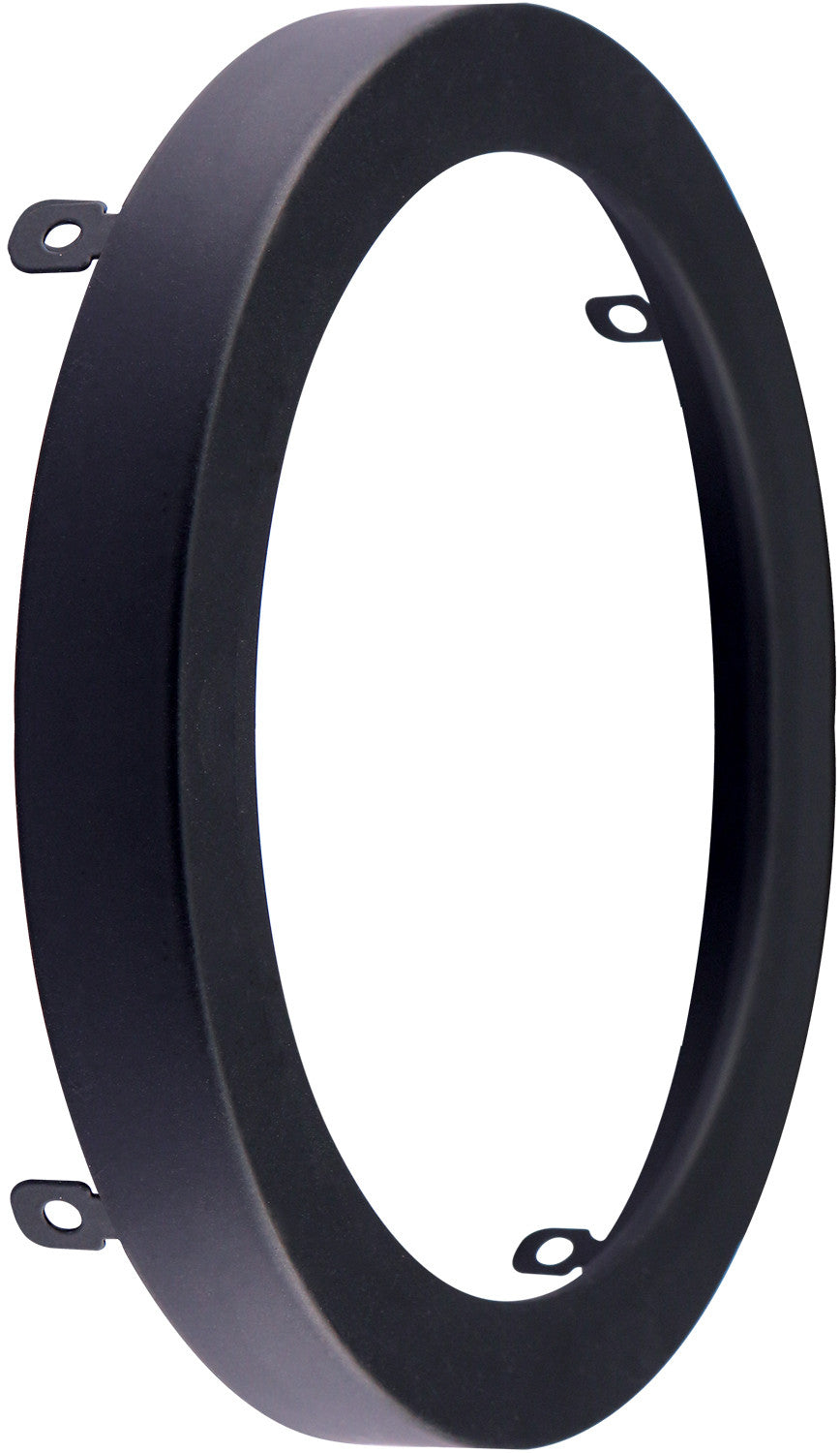 Luxrite Surface Mount 7" Round Slim Black Trim Finish, Pack of 7 (LR23680)