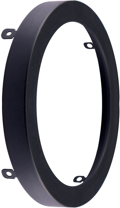 Luxrite Surface Mount 7" Round Slim Black Trim Finish, Pack of 7 (LR23680)