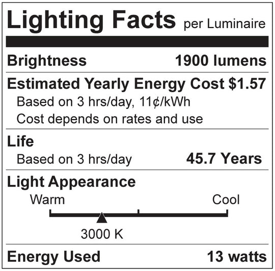 Luxrite LED 4' T8 3 Way Universal Clear Light Tube, G13 Base, 13W, 1900 Lumens, 3000K - Soft White, 83 CRI, Clear Finish, Pack of 5  (LR34195)
