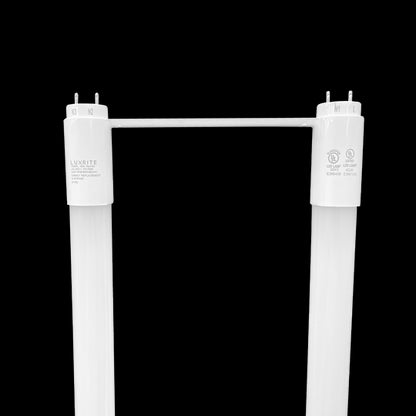 Luxrite LED T8 U6 U-Bend Universal 3 Way Tube Light, 18W, 2150 Lumens, 3000K - Soft White, 83 CRI, White Finish, Dimmable, Pack of 2 (LR23510)