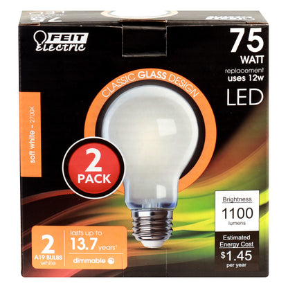 1100 Lumen 2700K Dimmable A19 LED