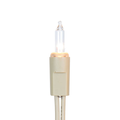 Vickerman 35 Clear Dura-lit Mini Light on Champagne Wire, 26' Christmas Light Strand- 2 Pack