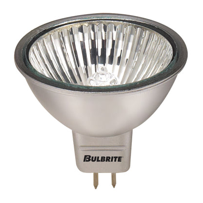 Bulbrite EXZ/SLV 50 Watt Dimmable Halogen MR16 Bulb, Bi-Pin GU5.3 Base, Silver