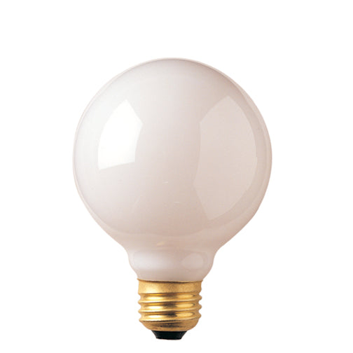 Bulbrite 40G25WH3 40 Watt Incandescent G25 Globe, Medium Base, White