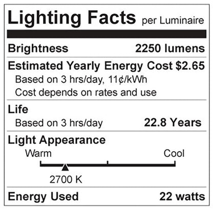 Luxrite LED A21 Light Bulb, E26 - Medium Base, 22W, 2700K - Warm White, 2550 Lumens, 80 CRI, Frost Finish, Dimmable, Pack of 4 (LR21450)