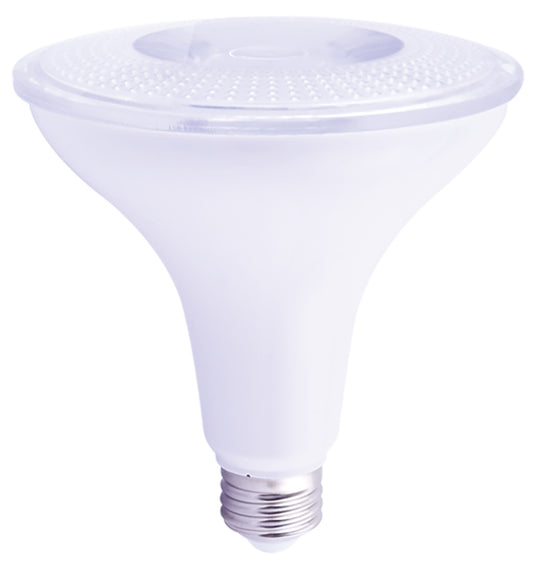 Luxrite LED PAR38 Spotlight Light Bulb, 15W, 1250 Lumens, 2700K - Warm White, 80 CRI, White Finish, Dimmable (LR31615)