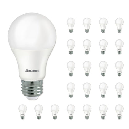 Bulbrite LED A19 Dimmable Medium Screw Base (E26) Light Bulb, 60 Watt Equivalent 3000K, 24 Pack