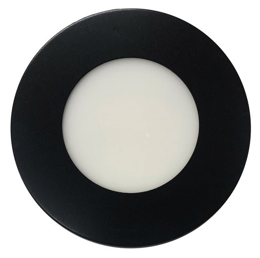 Luxrite 4" Universal Interchangeable Round Downlight Black Trim, Pack of 7 (LR24971)