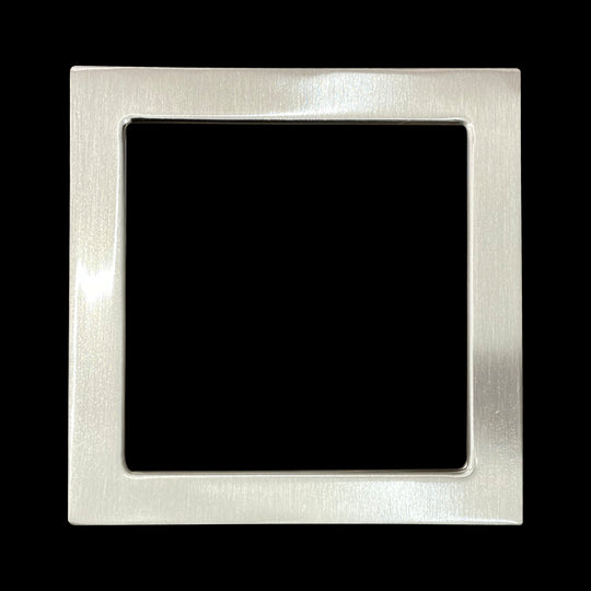 Luxrite Surface Mount 4" Square Slim Brushed Nickel Trim Finish, Pack of 5 (LR23679)