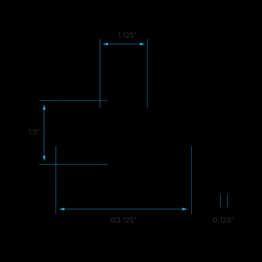 Luxrite 2" Regressed Interchangeable Canless Spotlight Round Slot Aperture Trim, Pack of 5 (LR23440)