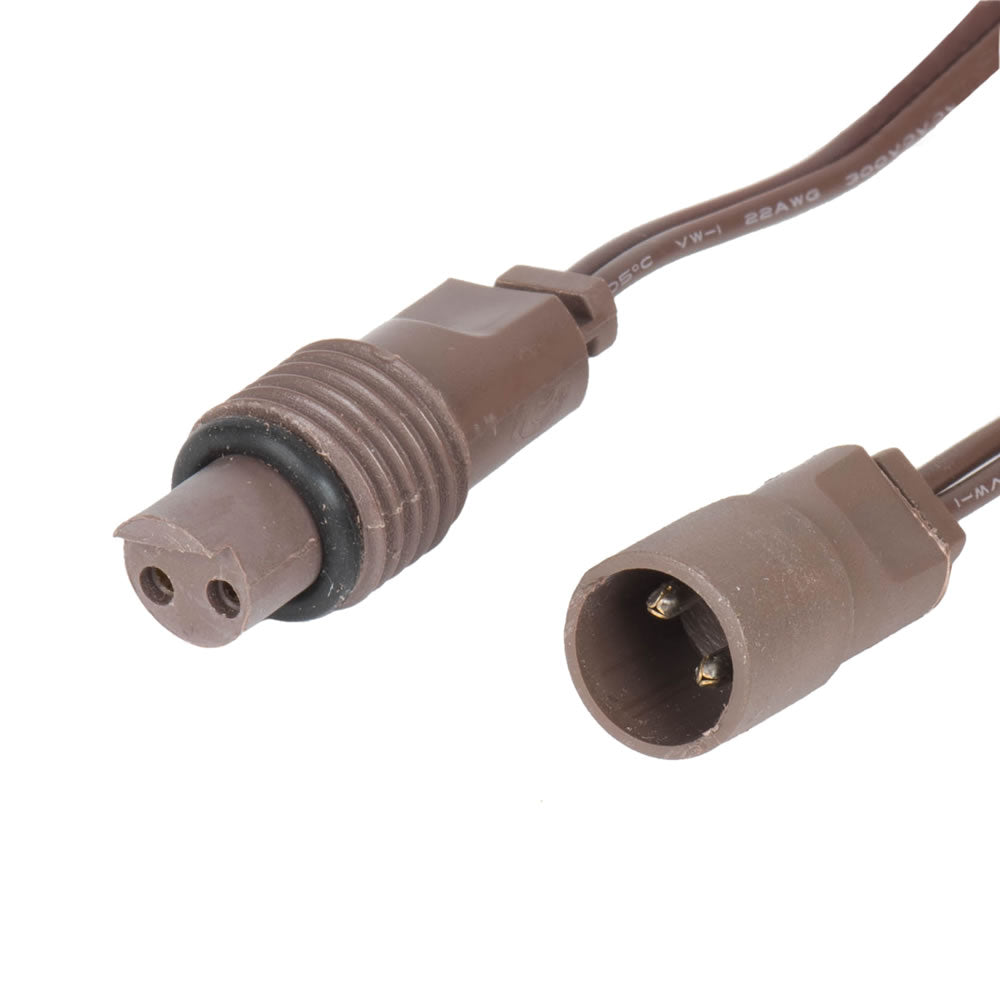 Vickerman 50 Warm White Coaxial Non-Rectified LED Light, 25' Long Christmas Light Strand- 2 Pack