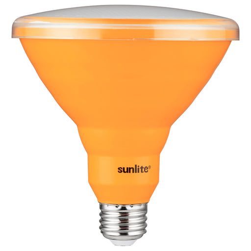 Sunlite 81479 LED PAR38 Colored Recessed Light Bulb, 15 watt (75W Equivalent), Medium (E26) Base, Floodlight, ETL Listed, Amber, 1 pack