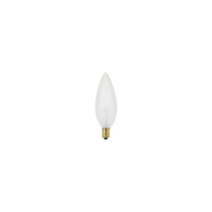 Bulbrite 60CTF/E14 60 Watt Incandescent B10 Torpedo Chandelier Bulb, European Base, Frost