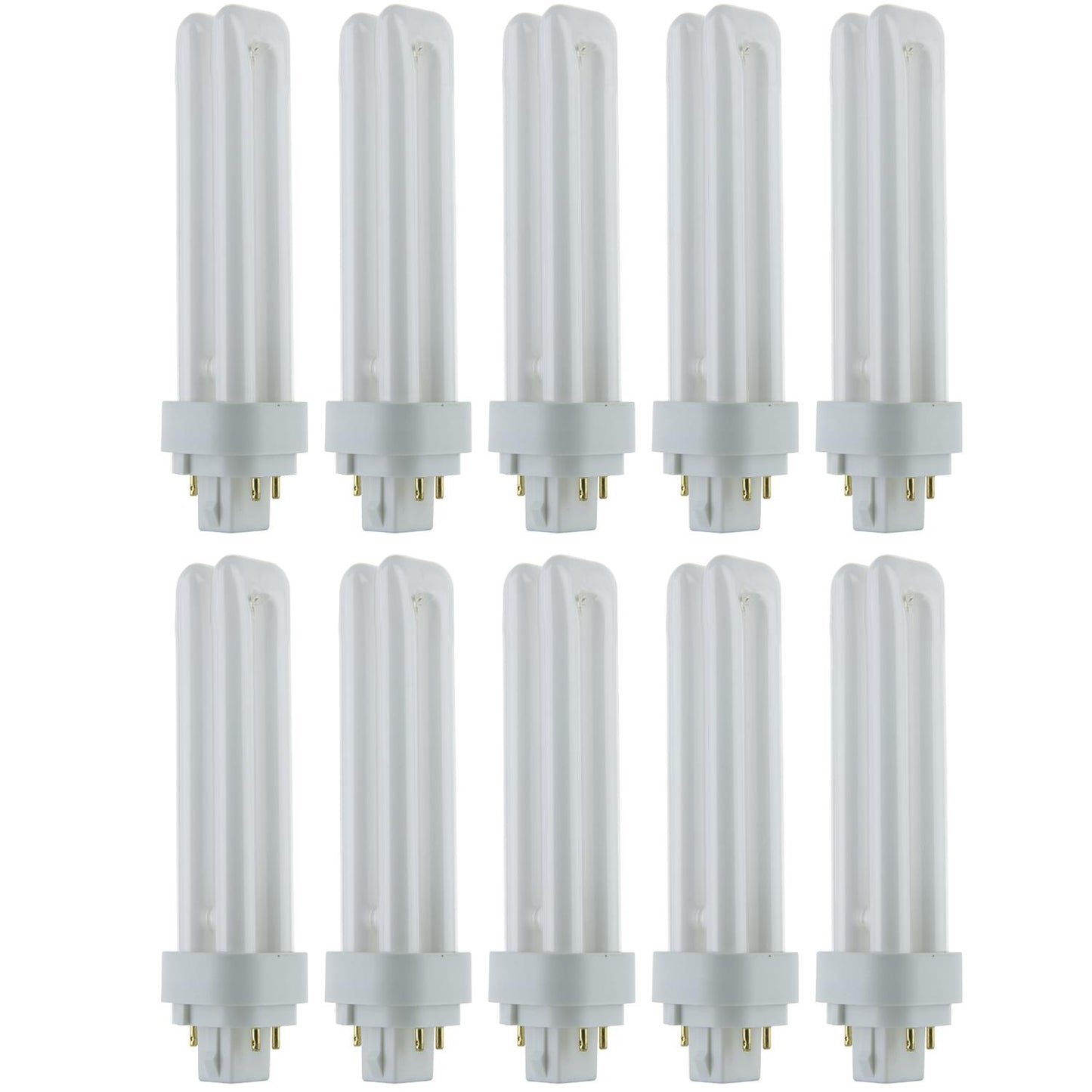 Sunlite 18 Watt PLD 4-Pin Double U-Shaped Twin Tube, G24Q-2 Base, Super White