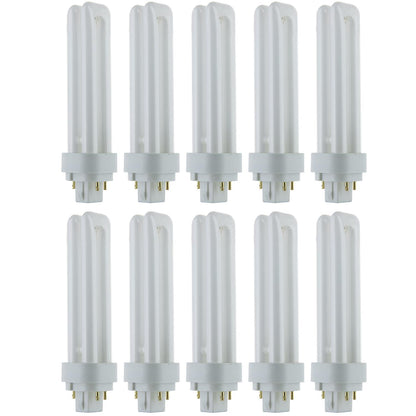 Sunlite 18 Watt PLD 4-Pin Double U-Shaped Twin Tube, G24Q-2 Base, Super White