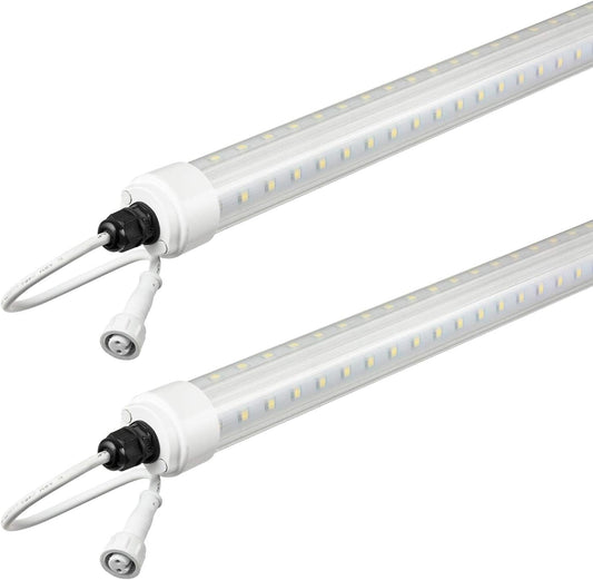 Sunlite 88188-SU 4-Foot LED Refrigerator Light Fixture, 18 Watts, 1440 Lumen, Coolers, Freezers, Display Cases, IP65, UL Listed, 50K - Super White 2 Pack