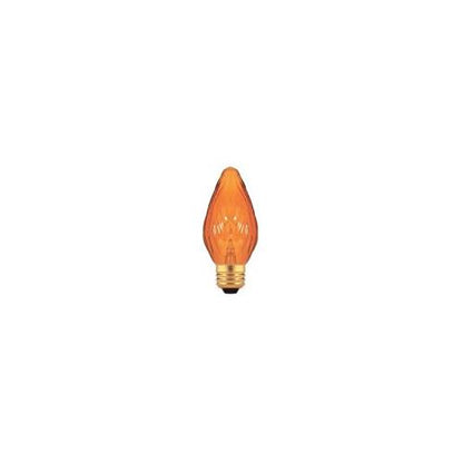 Bulbrite 25F15A 25 Watt Incandescent F15 Fiesta Bulb, Medium Base, Amber