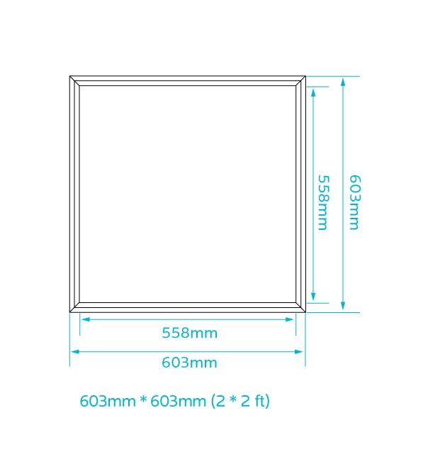 Luxrite Lay In LED45W2X2PANEL/30K/DIM 3000K Soft White