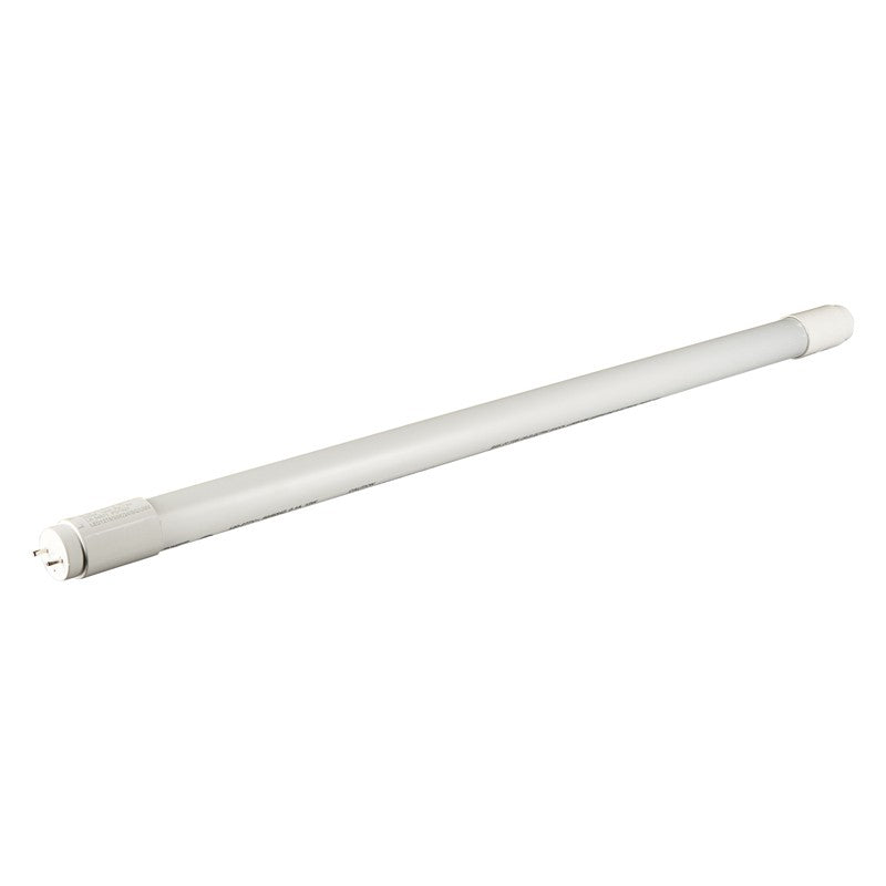 Luxrite LED 2' T8 Universal 11W Shatter Proof Ballast Compatible Light Tube, G13 Base, 1100 Lumens, 6500K - Daylight, 83 CRI, Frosted White Finish (LR34074)