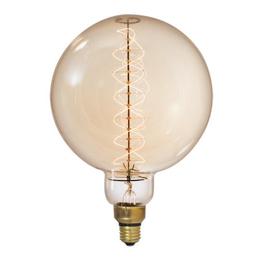 BULBRITE INCANDESCENT G63 MEDIUM SCREW (E26) 60W DIMMABLE NOSTALGIC LIGHT BULB 2200K/AMBER 1PK (137401)