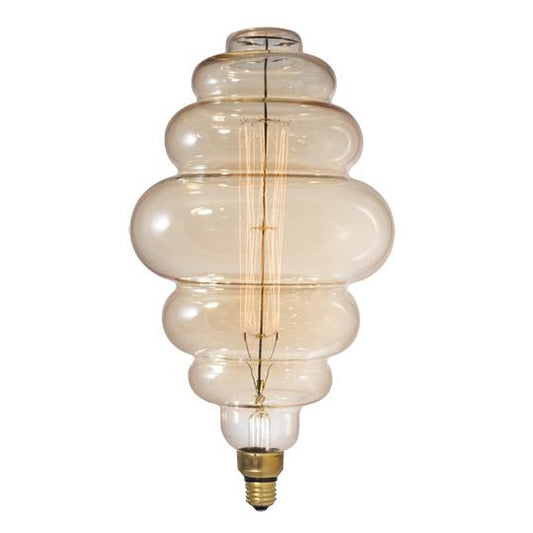 BULBRITE INCANDESCENT BH MEDIUM SCREW (E26) 60W DIMMABLE NOSTALGIC LIGHT BULB 2200K/AMBER 1PK (137601)