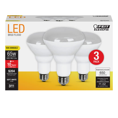 650 Lumen 2700K Non-Dimmable BR30 LED