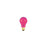 Bulbrite 25A/TP 25 Watt Incandescent A19 Party Bulb, Medium Base, Transparent Pink