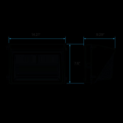 120W SEMI CUTOFF WALLPACK, WATTAGE SELECTABLE, 3CCT, DUSK TO DAWN