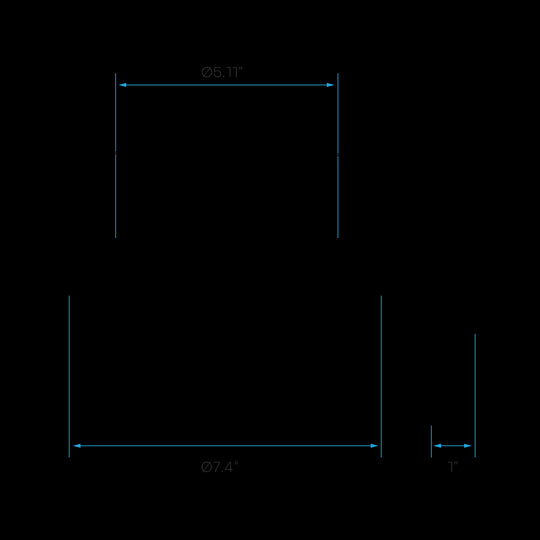 Luxrite LED 6" Surface Mount Round Disk, 15W, 1000 Lumens, Color Selectable - 3000K/4000K/5000K, 90 CRI, White Finish, Dimmable (LR23847)
